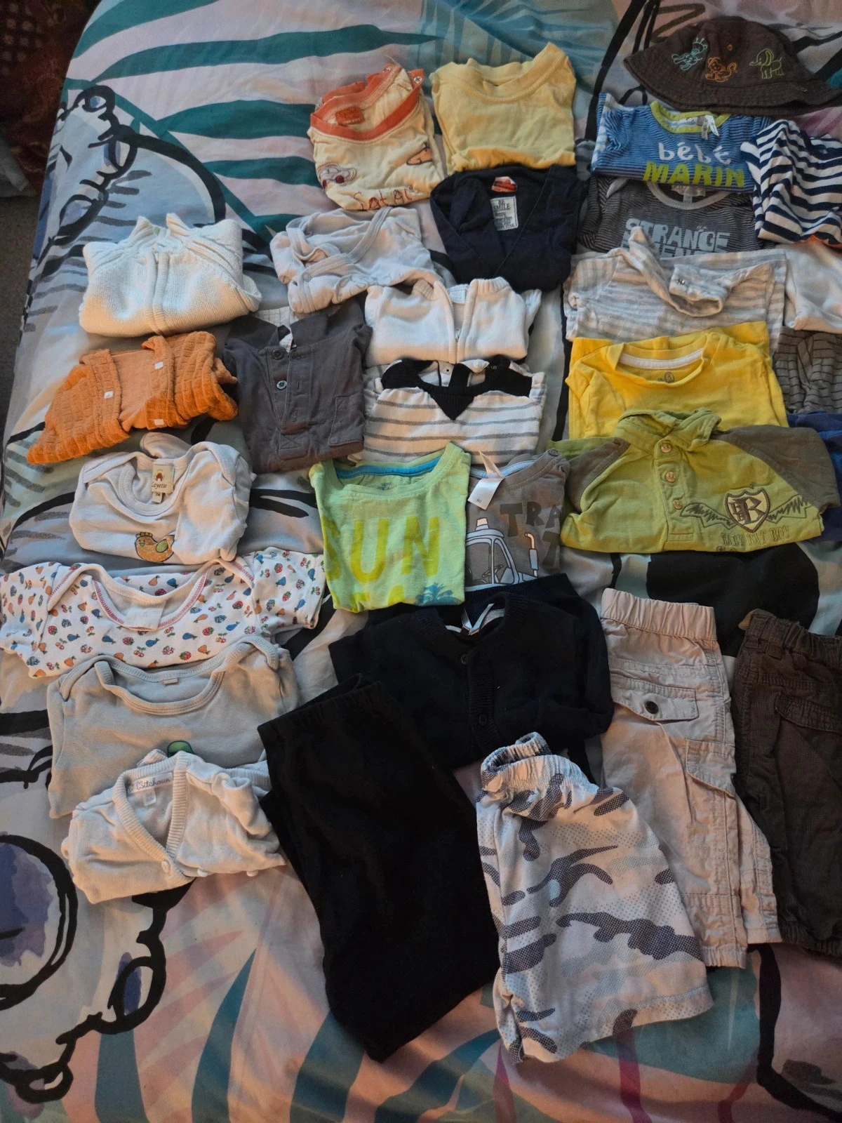💜🦁Lots de 71 vêtements garçon de naissance à 3ans + 13 en dons – photo 2